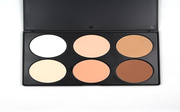 

press face powders makeup plus foundation 6 color powder palette fond de teint for women daily use repair easy to wear natural bri5014326