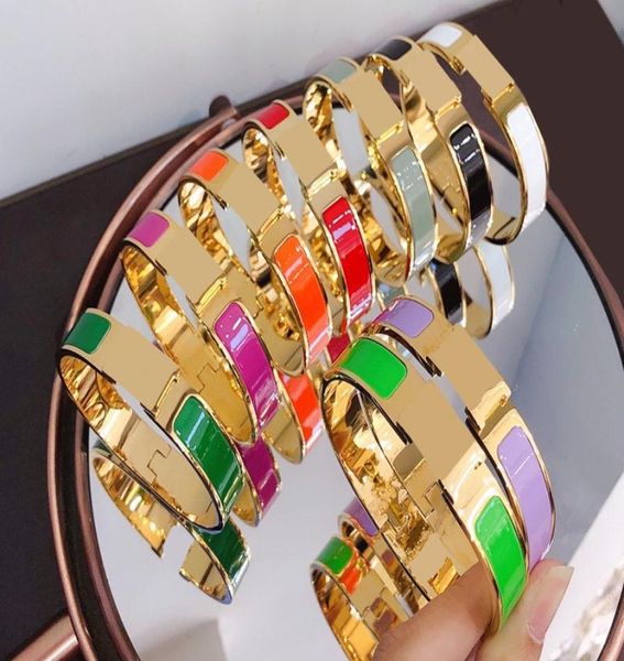 

designer design bangle stainless steel gold buckle bracelet fashion jewelry men and women letter bracelets luxury jewe9000788, Black