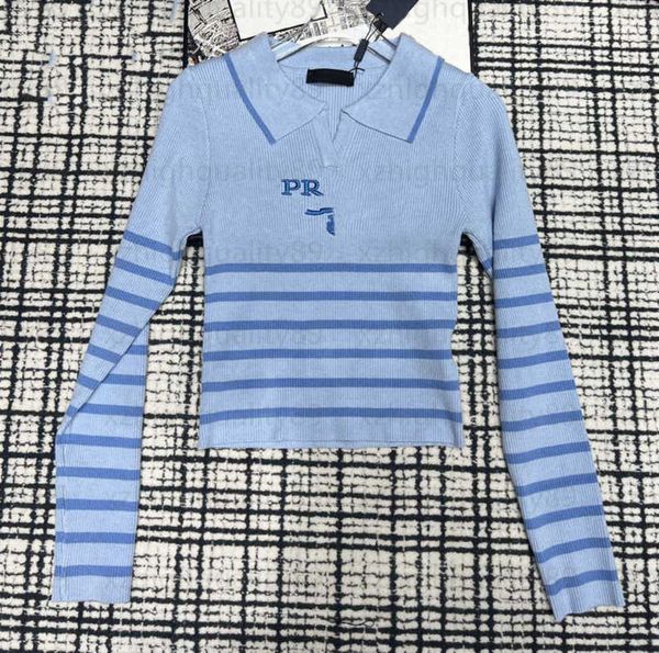 

designer jumper women clothes pullover sweater knitted v-neck split neckline letter striped design long-sleeved warm cozy knitwear designers, White;black