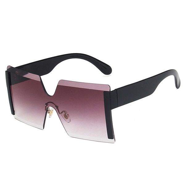 

sunglasses women luxury sun glasses for womens fashion woman sunglass uv 400 trendy ladies sunglases oversized rimless designer sunglasses 6, White;black