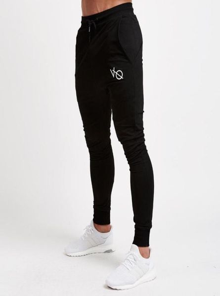 

2020 new men jogging pants solid color tight sports pant men training pants running jogging gym sportswear workout colothes7730316, Black;blue
