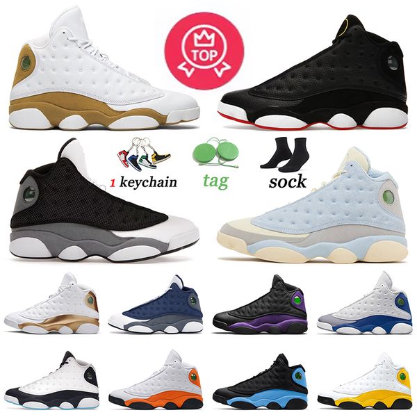 

jumpman 13 basketball shoes wheat 13s mens trainers solefly black flint dmp playoffs french blue obsidian university blue men women sneakers