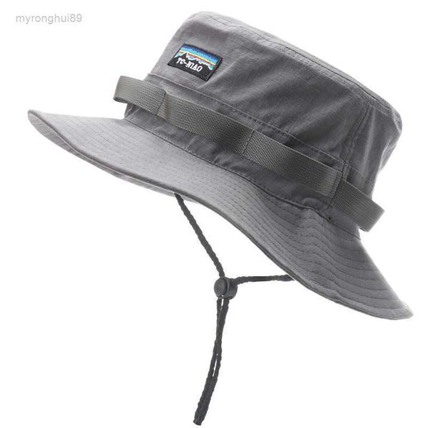 

outdoor climbing hat cowboy hat patagonia bucket hat pata sunscreen travel fishing hat 8 zt39 ua2m, Blue;gray