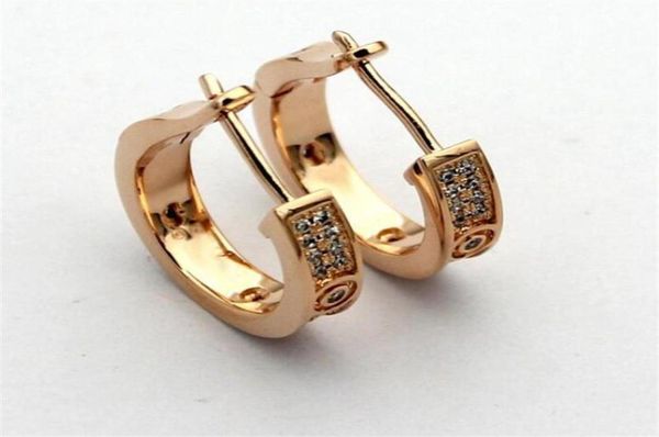 

50off famous 316l stainless steel love stud earring with full diamond for mother and women earring jewelry spinner 2pcs3620518, Golden;silver