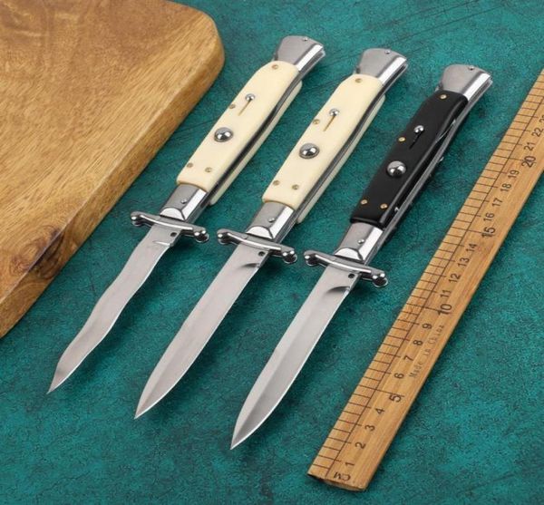 

9 automatic camping italian edc 440c guardian knife folding black style inch stainless steel sacred xgrfa242w5169104