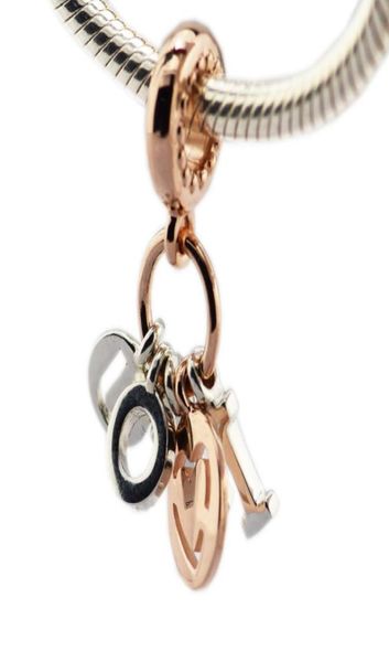 

pandulaso valentine039s day fit original charms bracelets for woman i love you dangle rose gold color charm 925 sterling silver7135342, Black