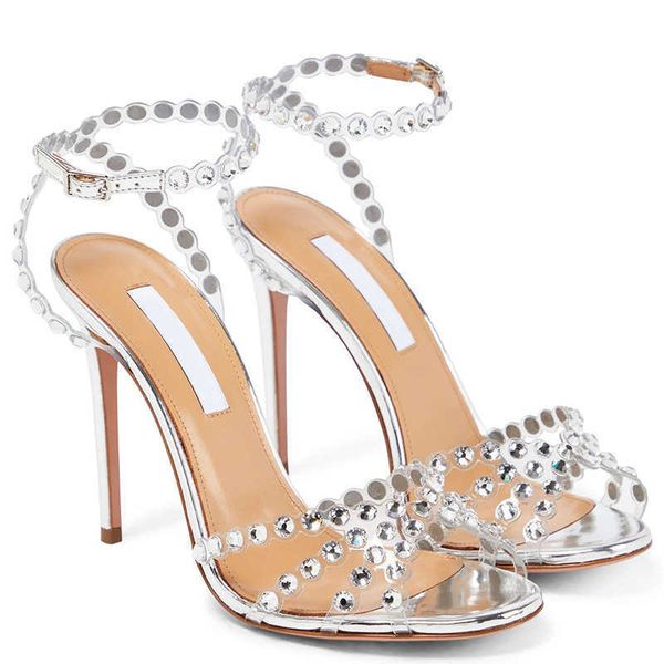 

woman sandals women's summer new water diamond thin cutout fashion high heel shoes women, Black