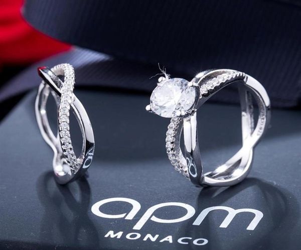 

new real 925 sterling silver wedding ring set for women silver wedding engagement jewelry whole n50208z6086392