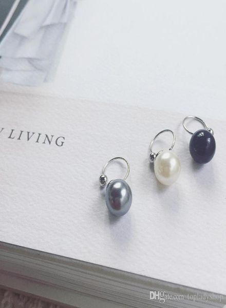 

single temperament u pearl no ear hole ear clip small exquisite lady earring whole5570643, Silver