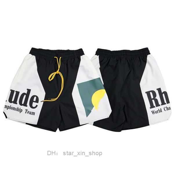 

23ss new rhude shorts 50 colors women designers summer fashion quick drying beach sportswear mens short essentail shorts plam 2 nd0x, White;black