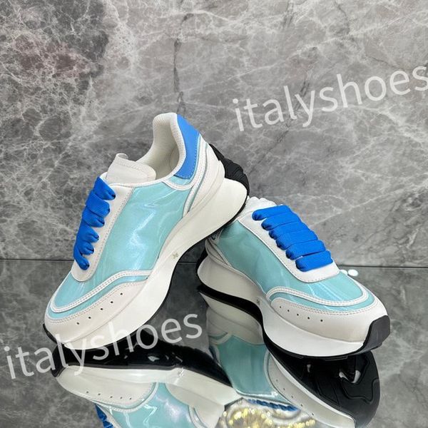 

2023 reflective leather dad shoes space stitching material sneakers designer sneakers modern autumn winter trendy shoe xsd230403, Black
