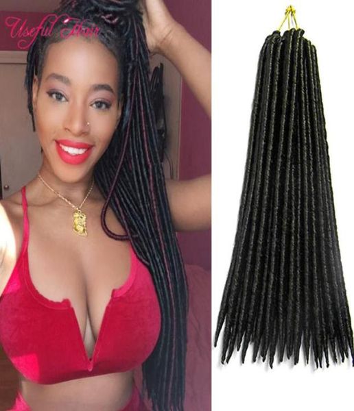 

faux locs crochet hair dreadlocks 18inch faux locs braids 24strandspcs syntheitc hair extension straight braids dreadlocks braidi2365235, Black