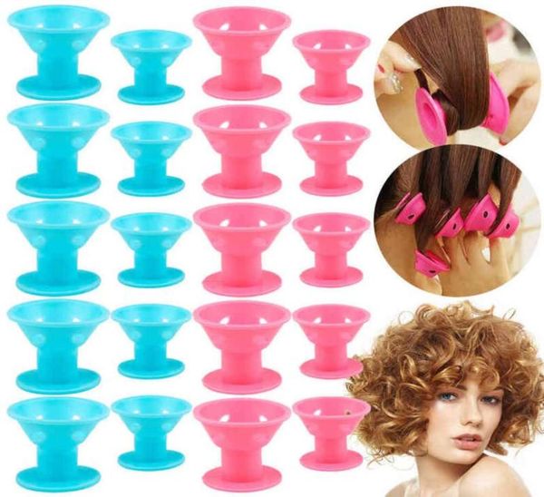 

hair curler 10203040pcs roller silicone heatless magic flexible soft rubber no heat women styling diy tool 2203044040577
