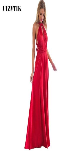

bandage summer dress women casual slim boho beach maxi dresses female elegant v neck backless wedding long party dress j190602661314, Black;pink