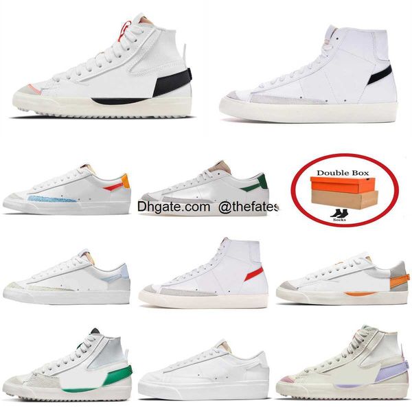 

blazer mid 77 casual trainers sports shoes vintage jumbo mens women blazers og black white red indigo green summit arctic punch sail gum des