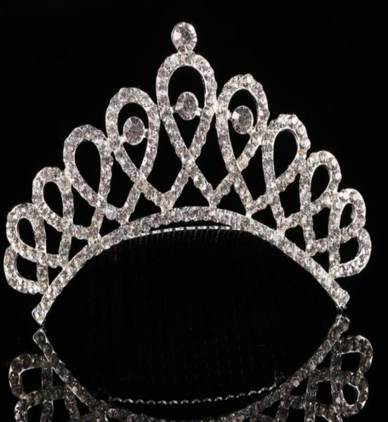 

32 designs crystal tiaras and crowns girls bridesmaid bride crown tiara hair comb wedding hair accessories bridal hair head jewelr8319308, White;golden
