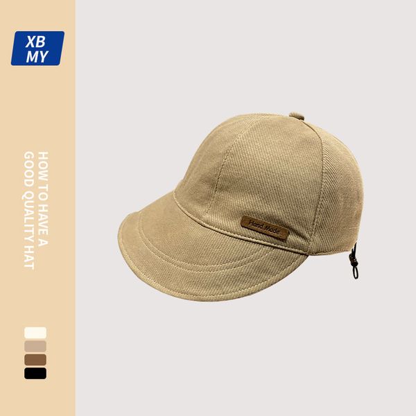 

fashion designer jewelry literary and artistic retro adjustable big head bucket hat with wide brim versatile sunshade baseball cap wholesale, Blue;gray