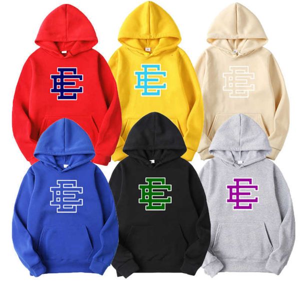 

eric emanuel designer hoodies women mens ee hoodie fashion loose streetwear sweatshirts essen clothing lovers high street tracksuit suit 4d, Black