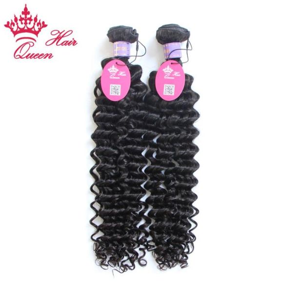 

queen hair virgin malaysian deep wave virgin hair extensions malaysian curly virgin hair 2pcs lot 8quot28quot100gpiece 1b3057508, Black