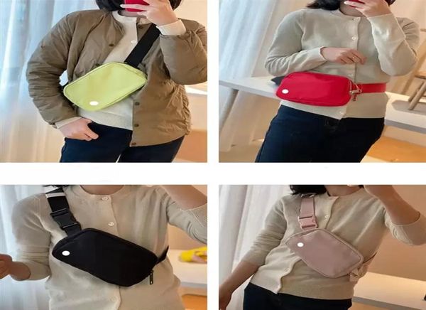 

lu men women waist bags sport runner waistpacks fanny pack belly waist bum fitness running belt jogging cross body bag1356393