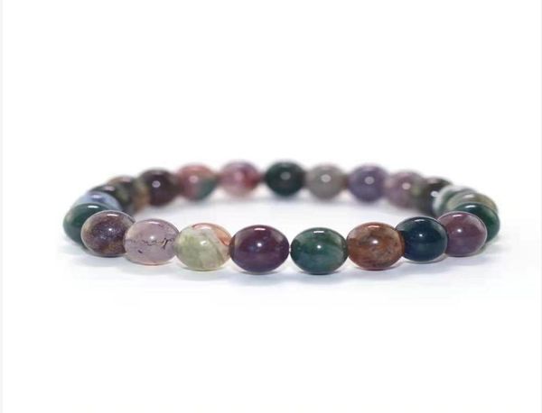 

ship ping on natural colorful jade beaded bracelet v10126774062, Black
