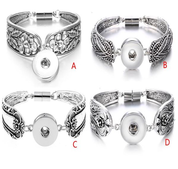 

new arrived fashion nossa chunks charm bracelet ginger snap buttons women party wedding jewelry for snap button 18mm lb516494602, Golden;silver