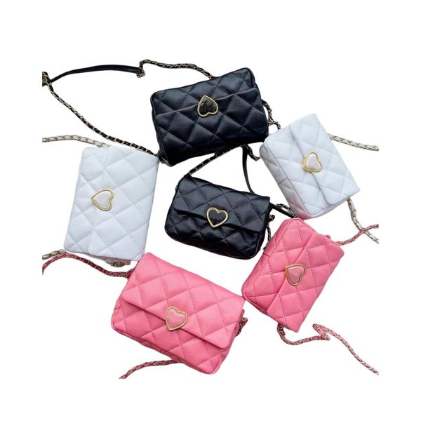 

New designer bag Shoulder Bag Luxury Handbags Totes Bags CC chain bag Clutch Flap Women Check Thread Purse Letters Solid Hasp Waist Square -LY, Fuchsia