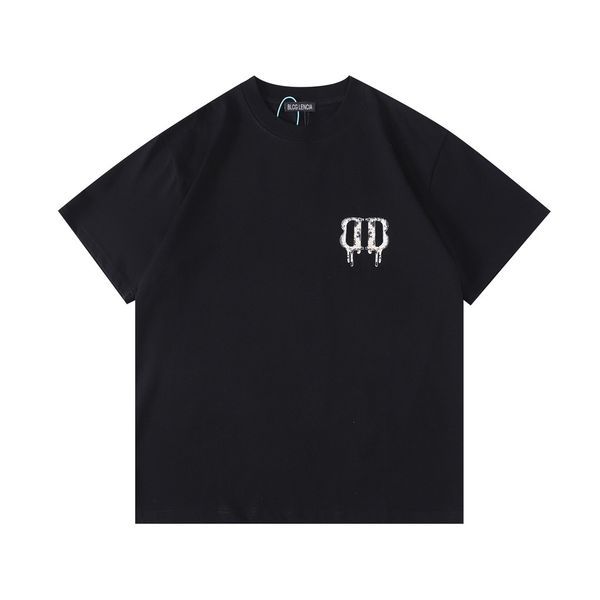 

blcg lencia summer t-shirts high street hip-hop style 100% cotton quality men and women drop sleeve loose tshirts oversize 23220, White;black