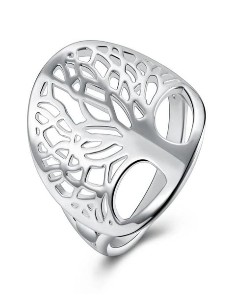 

fashion design hollow tree ring 925 silver fashion jewelry simple charm style cool birthday gift 4466771