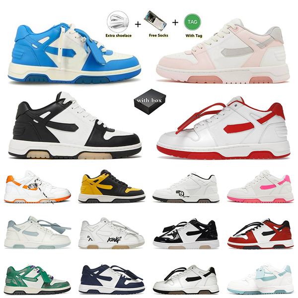 

with box out of office sneakers designer casual shoes famous trainers for men women patent black white vintage leather ow shoe luxury dhgate