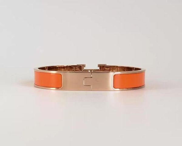 

designer design bangle stainless steel rose gold buckle bracelet fashion multicolor jewelry men and women bracelets5654948, Black