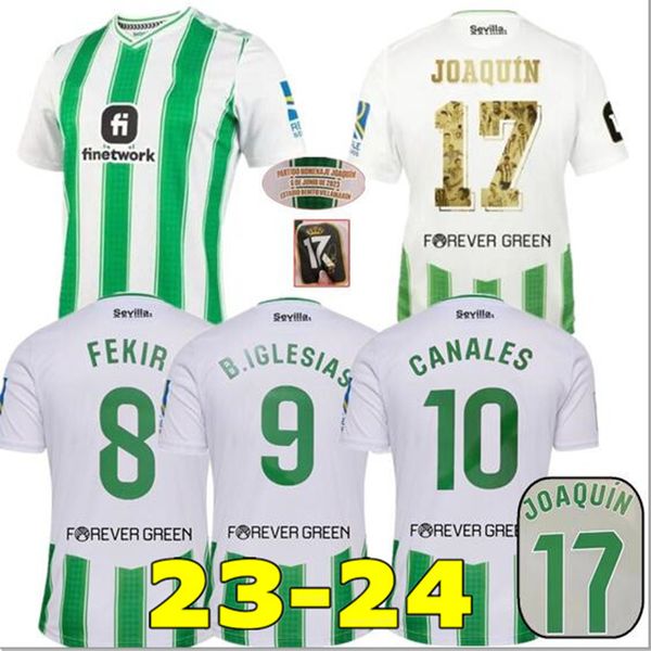 

23 24 Betis Soccer Jerseys Copa DEL Rey FINAL Away JOAQUIN B.Iglesias Camiseta De Futbol Juanmi ESTADIO FOURTH Third 2023 2024 Special Kids Manga Corta Camisa, Home