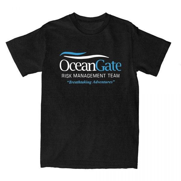 

mens tshirts oceangate risk management accessories shirt breathable adventure tshirt pure cotton short sleeve fabric 230718, White;black