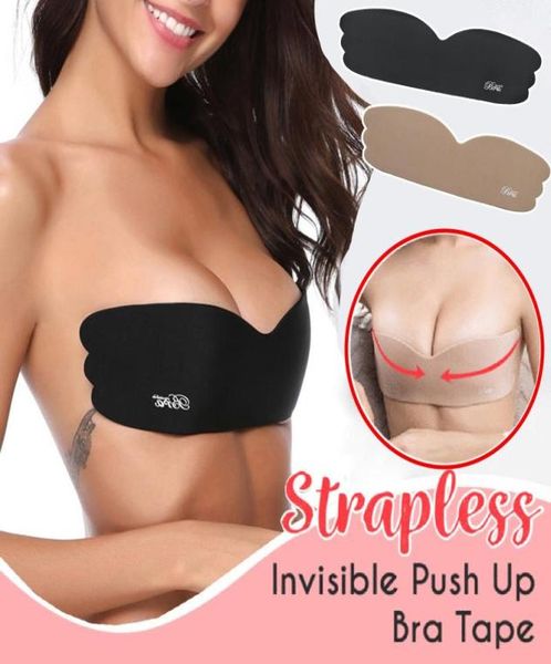 

bras bra lingerie femme breast lift tape silicon push up seamless for women self adhesive nipple covers bralettes pads7289546, Red;black