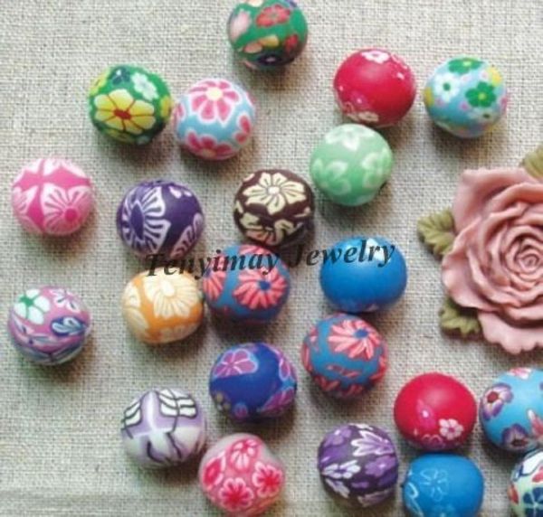 

14mm polymer clay beads wholesle 500pcs mixed color fashion clay jewelry accessory 6959536, Black