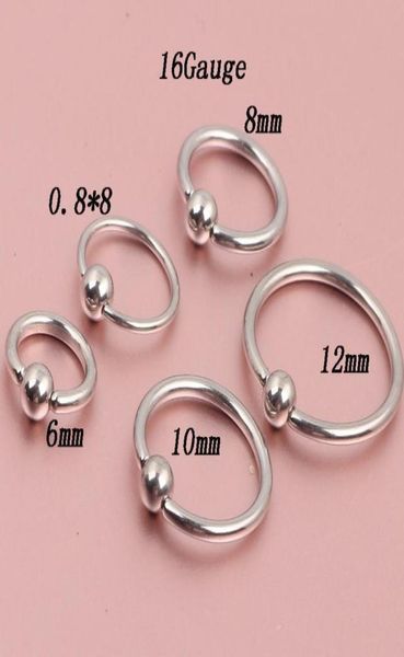 

nose body jewelry n09 mix 3 size 100pcslot nose ring steel body piercing jewelry1642152, Silver