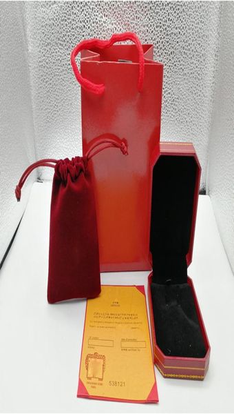 

fashion red color braceletnecklacering original orange box box bags jewelry gift box to choose2695066, Black;white