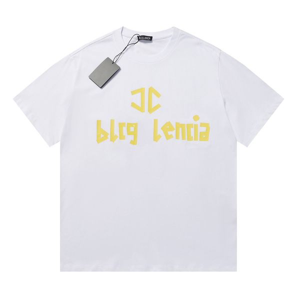 

blcg lencia summer t-shirts high street hip-hop style 100% cotton quality men and women drop sleeve loose tshirts oversize 23248, White;black