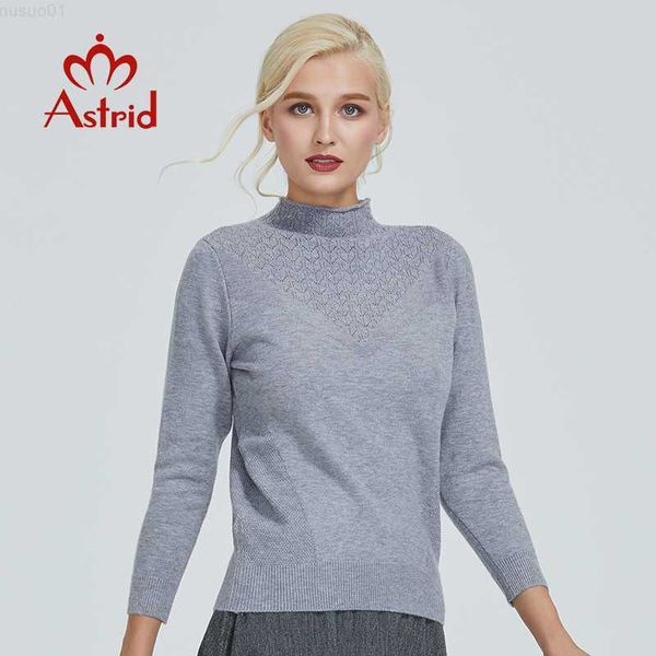

women's sweaters astrid 2021 autumn new arrival sweater women thin cotton brown popular elegant crop sweater for ladies ms-013 l230718, White;black