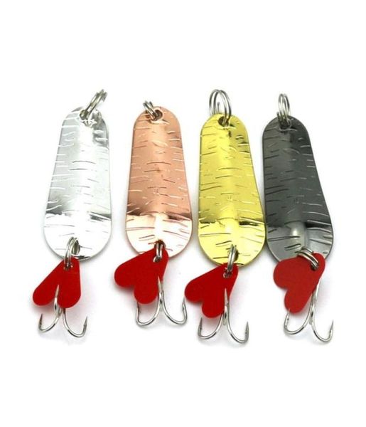 

50pcs fishing spoon lure 5cm 8 3g 6hooks spinner tackle hard bait fishing lures trolling one hooks 23984933831