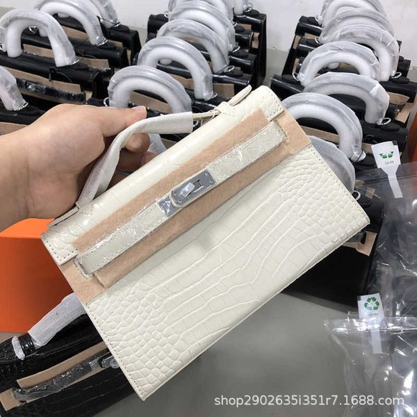 

designer kelys tote bag 2023 new spring summer generation crocodile small chain genuine leather women's mini one shoulder handbagded2