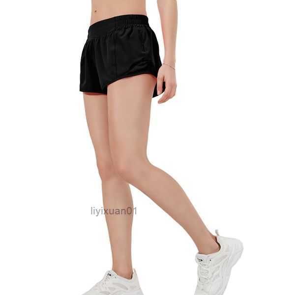 

lululemen womens yoga shorts fit zipper pocket high rise quick dry lulus lemon womens train short loose style breathable gym qualitydesigner, White;black