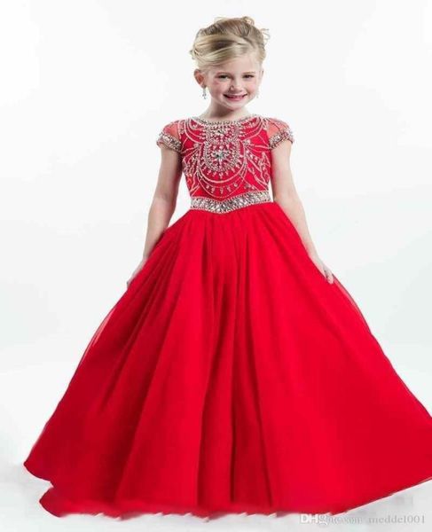 

glitz red little kids girl039s pageant dresses short sleeves ball gown wedding party girl dresstoddler little kids crystals flo6504555, White;red