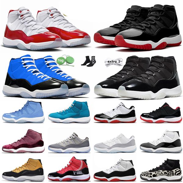 

11 11s basketball shoes men women cherry low cherry cool grey jordns11 pink 25th anniversary bred pantone pure violet trainers sport sneaker