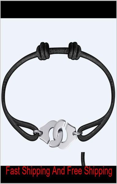 

france jewelry dinh van bracelet for women 925 sterling silver rope handcuff bracelet menottes zn0j0 twhq56281032, Black