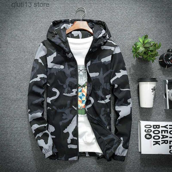 

men's jackets men's jacket with hood casual camouflage jackets men clothing windbreaker man outerwear coats women spring and autum, Black;brown