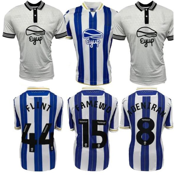 

23/24 sheffield wednesday soccer jerseys 2023 2024 heneghzn adeniran famewo delebashiru flint will vaulks callum smith football shirts, Black;yellow