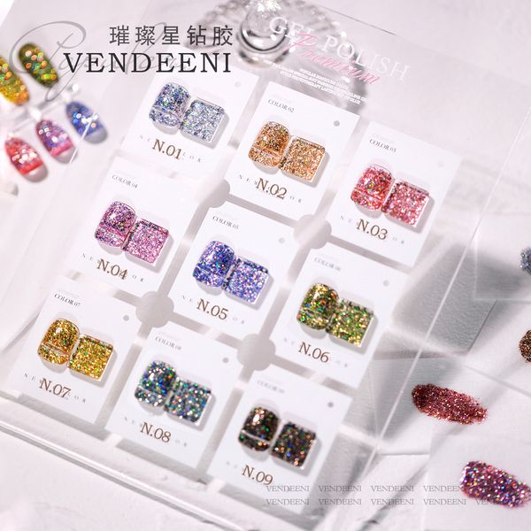 

nail polish 15ml silver purple glitter uv gel bling sequins black masonry soak off manicuring need base coat art 230718