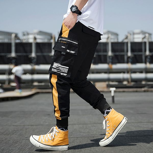 

men s pants streetwear joggers men spring autumn fashion sweatpants pants casual slim ankle length trouser s 230718, Black