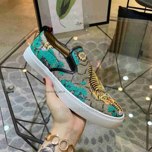 

women's casual breathable ggity luxury flat printed shoes comfortable and pattern men's and men loafers shoes slip-on brand shoes, Black